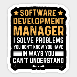 Vintage Assistant software development manager Job Sticker